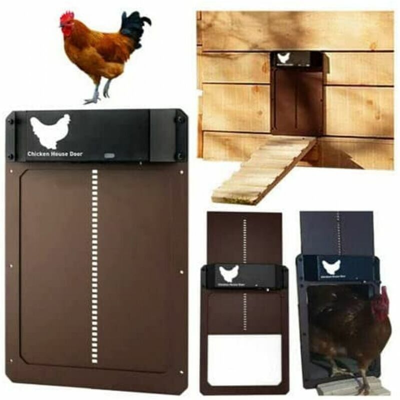 immagine 0 del prodotto porta automatica per pollaio con sensore di luce porta per pollaio completamente impermeabile porta per pollaio a induzione porta per pollaio
