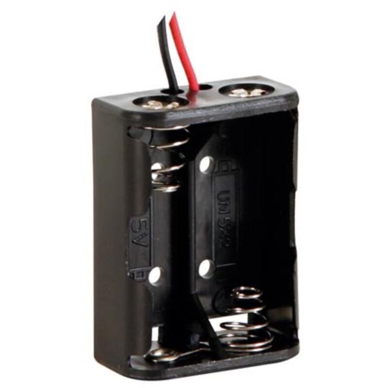 foto del prodotto porta batteria per 2 x n cell con cavo 