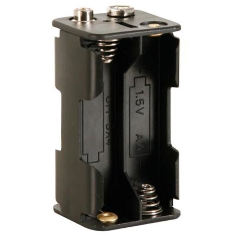 foto del prodotto porta batterie per 4 x aa cell con terminali a scatto 