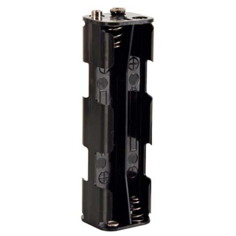 foto del prodotto porta batterie per 8 x aa cell con terminali a scatto 