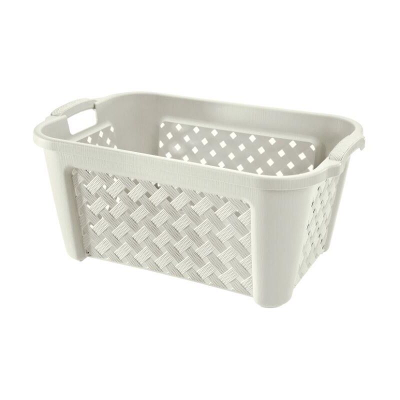 foto del prodotto porta biancheria arianna da 35lt in colore angora 37.5x27.5x h47 cm