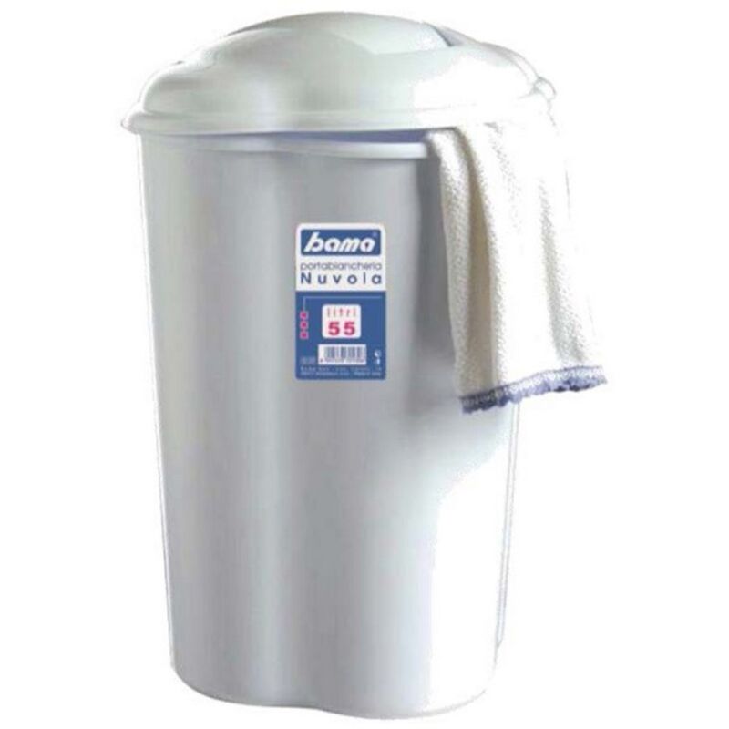 foto del prodotto porta biancheria nuvola bianco 55 litri 45x36x64 cm bama bama spa