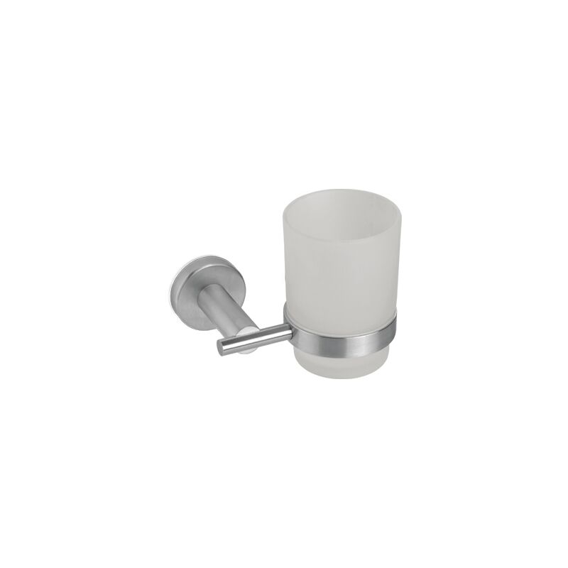 foto del prodotto porta bicchiere a parete vema tiber steel v17300 satinato