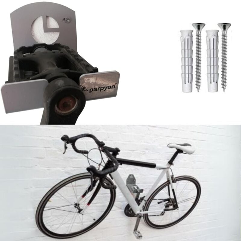 foto del prodotto porta biciclette da muro 1 gancio pedale - parpyon