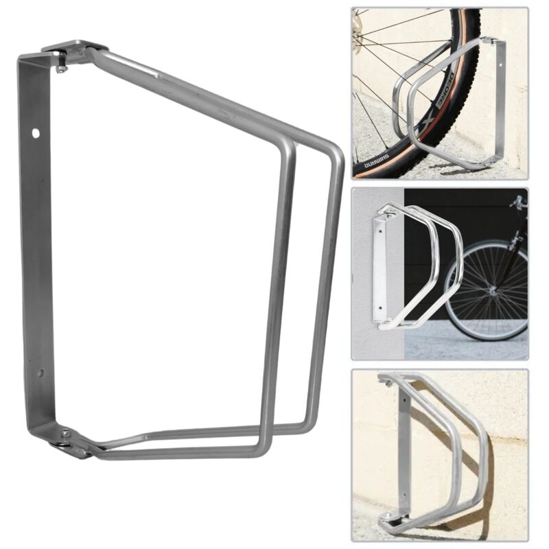 foto del prodotto porta biciclette da parete pieghevole porta bici