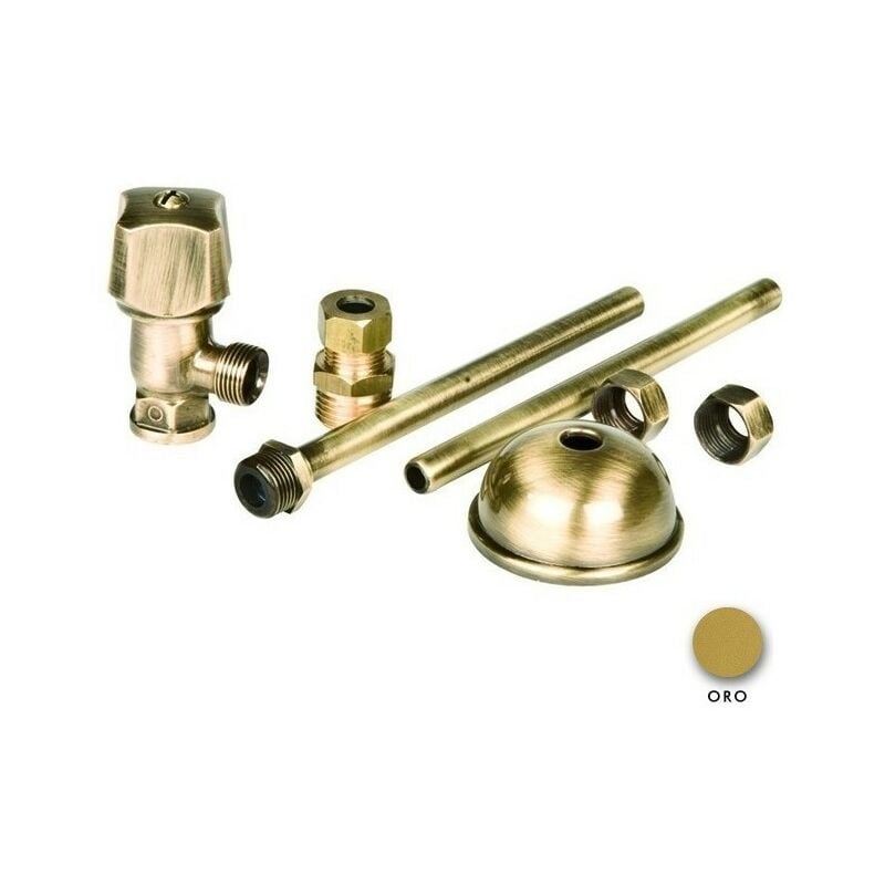 foto del prodotto porta bini - rubinetto dorato per cassetta wc con cannetta attacco 3 8' porta e bini