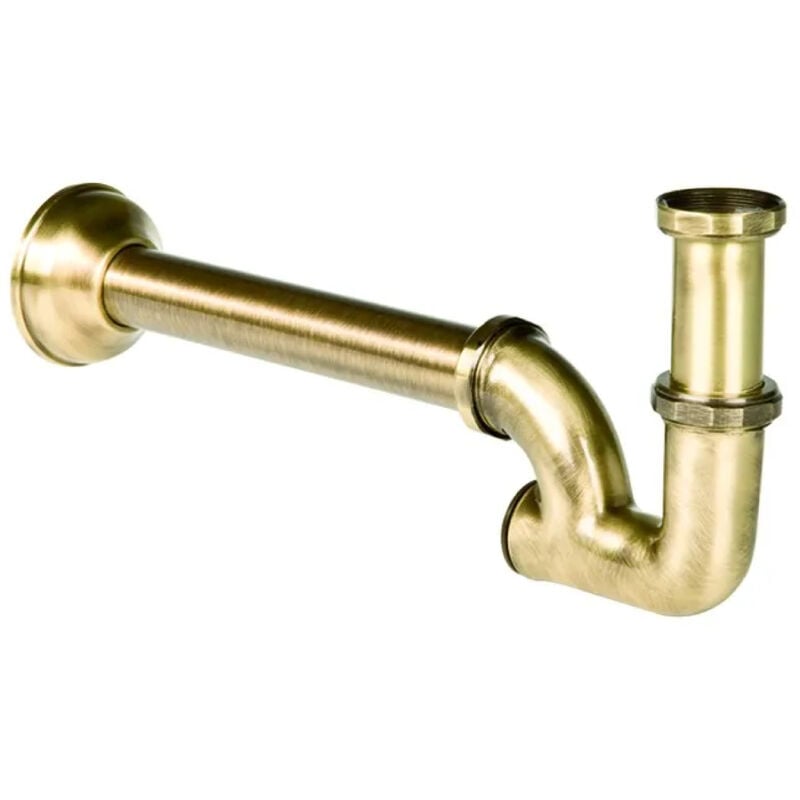 foto del prodotto porta bini - sifone a colonna in ottone colorato 11/4 ramato rubinetterie snc