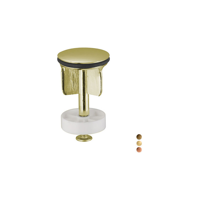 foto del prodotto porta bini tappo per scarico in ottone 11 4 bronzato pb