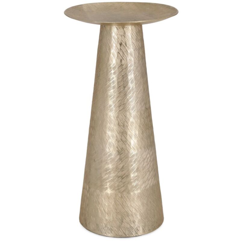 foto del prodotto porta candela clamp oro decorativo natalizio di metallo basso