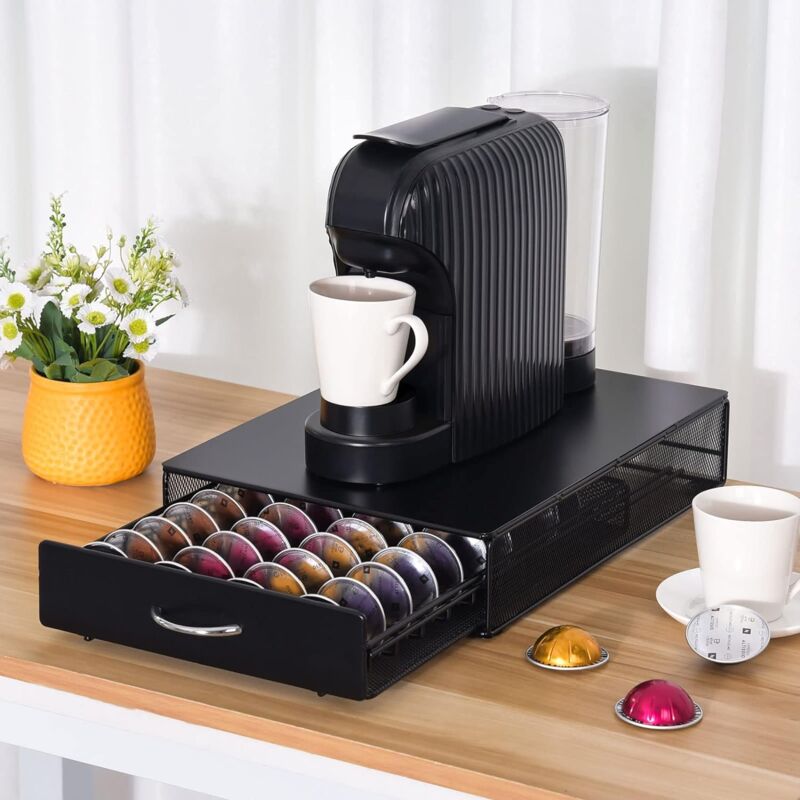 foto del prodotto porta capsule caffe cassetto portaoggetti porta capsule e dispenser per 40 unita offerta esclusiva