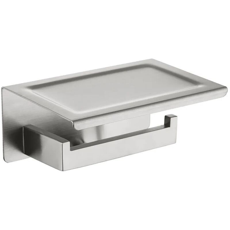 foto del prodotto porta carta igienica in acciaio inox con mensola porta carta igienica porta rotolo porta carta igienica per cellulare ss304
