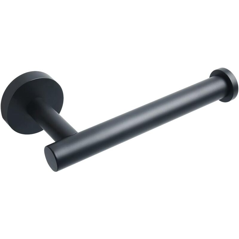foto del prodotto porta carta igienica in acciaio inox da parete, porta carta igienica da parete per bagno e cucina, nero opaco