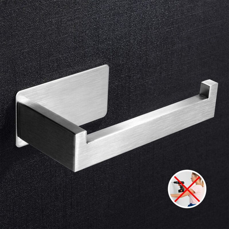 foto del prodotto porta carta igienica porta carta igienica, adesivo in acciaio inox, per cucina bagno 1 rapanda