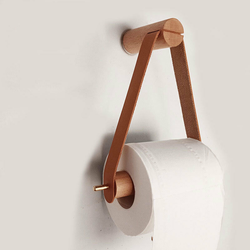 foto del prodotto porta carta igienica, porta carta igienica in legno, porta rotolo di carta igienica retr da parete, cucina, bagno, wc, nordico, legno di faggio,