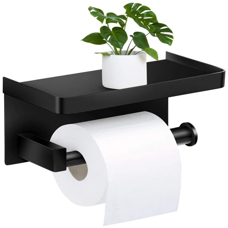 foto del prodotto porta carta igienica, premio sus304 porta carta igienica materiale acciaio inossidabile per bagno cucina toilette nero