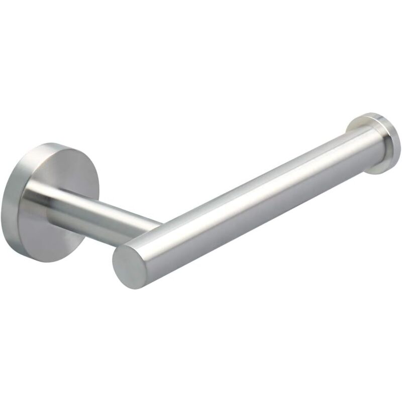 foto del prodotto porta carta igienica, supporto premium senza foratura, porta rotolo da parete in acciaio inox per cucina e bagno, nero
