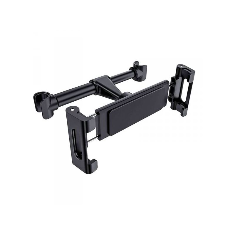 foto del prodotto porta celluare poggiatesta auto supporto smartphone tablet da 59 nero rotazione di 360 gradi per sedile posteriore