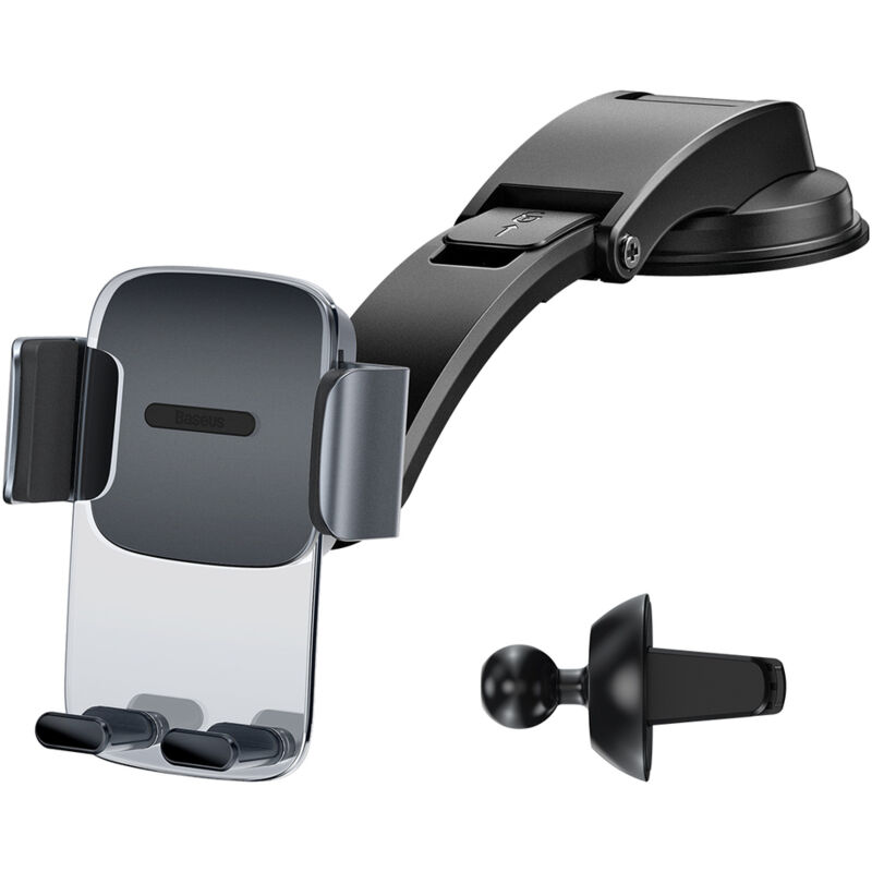 foto del prodotto porta cellulare da auto per abitacolo e bocchetta dell aria 2in1, nero