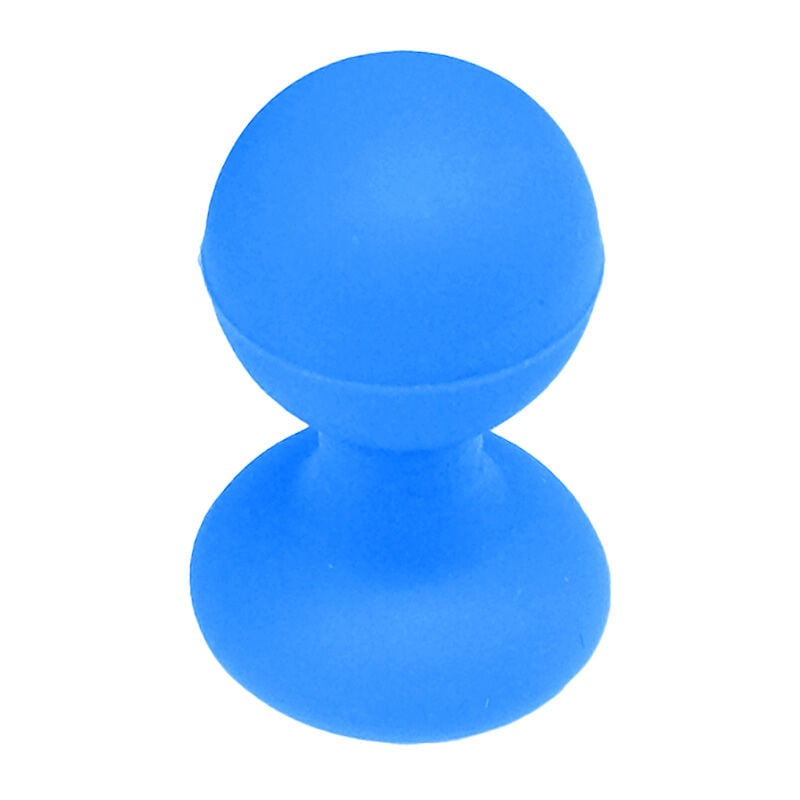 foto del prodotto porta cellulare in silicone con ventosa e testa tonda, blu