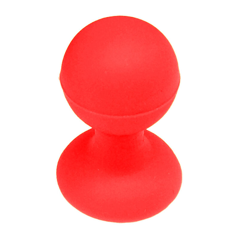 foto del prodotto porta cellulare in silicone con ventosa e testa tonda, rosso