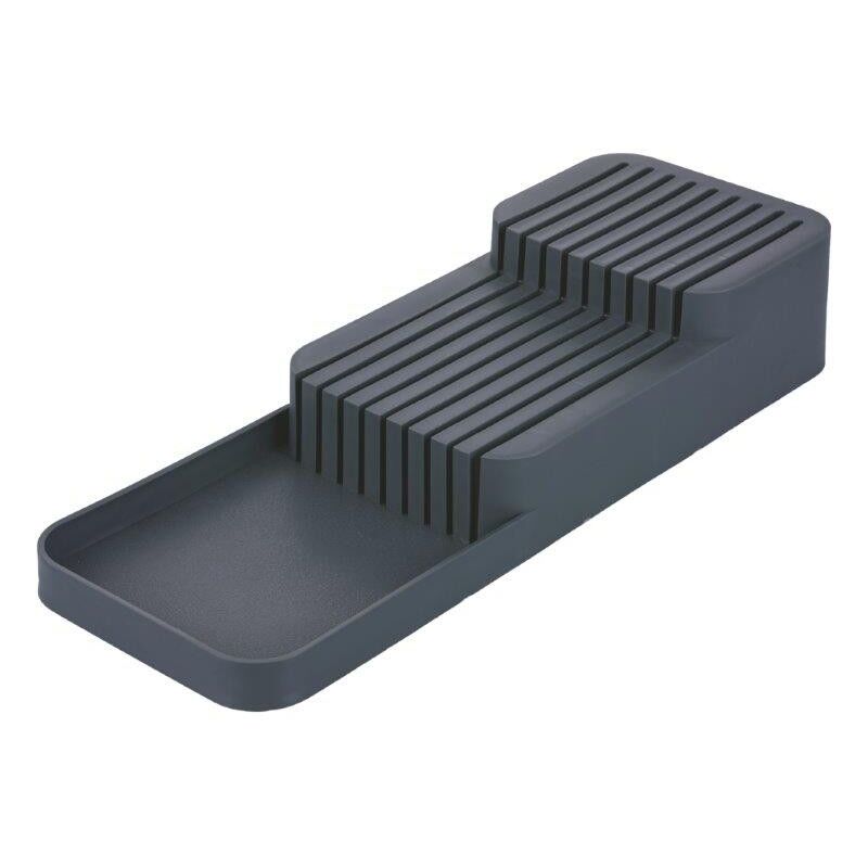 foto del prodotto porta coltelli organizer da cassetto grigio