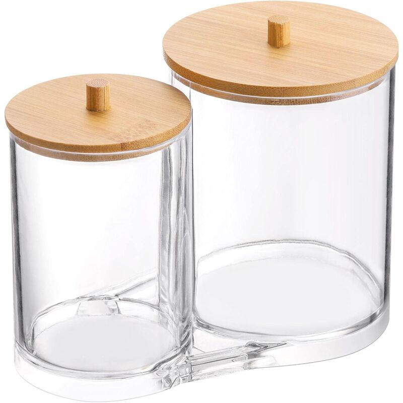 foto del prodotto porta cotton fioc, dispenser per tappi auricolari con batuffoli di cotone