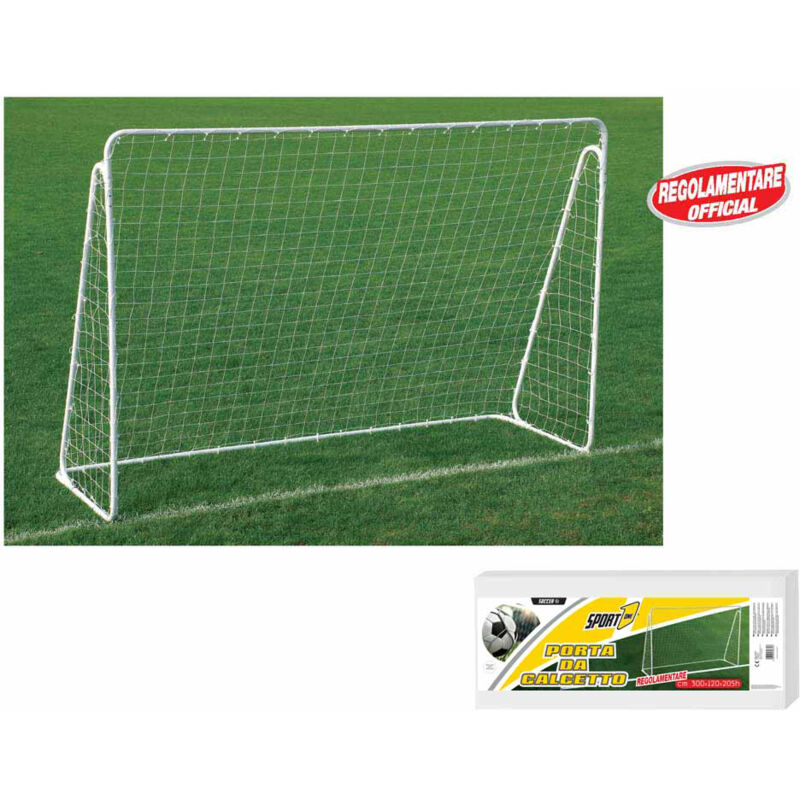 foto del prodotto porta da calcio 300x120x205 cm rete impermeabile telaio in metallo