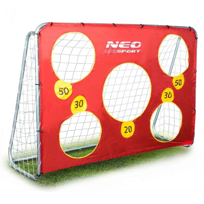 foto del prodotto porta da calcio grande, porta da calcio 215 x 153 x 76 cm tappetino