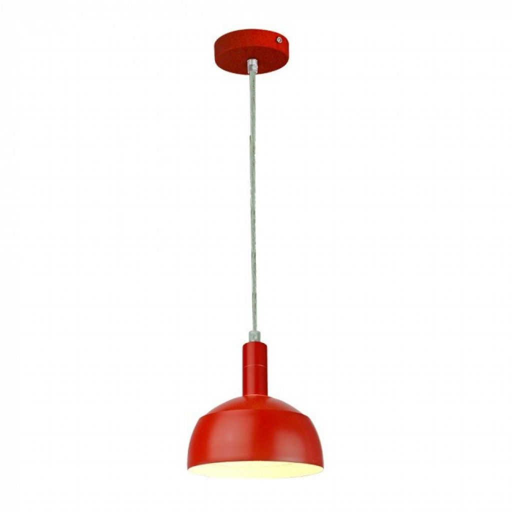 foto del prodotto porta della lampada a sospensione in plastica e27 con tonalit in alluminio scorrevole in rosso