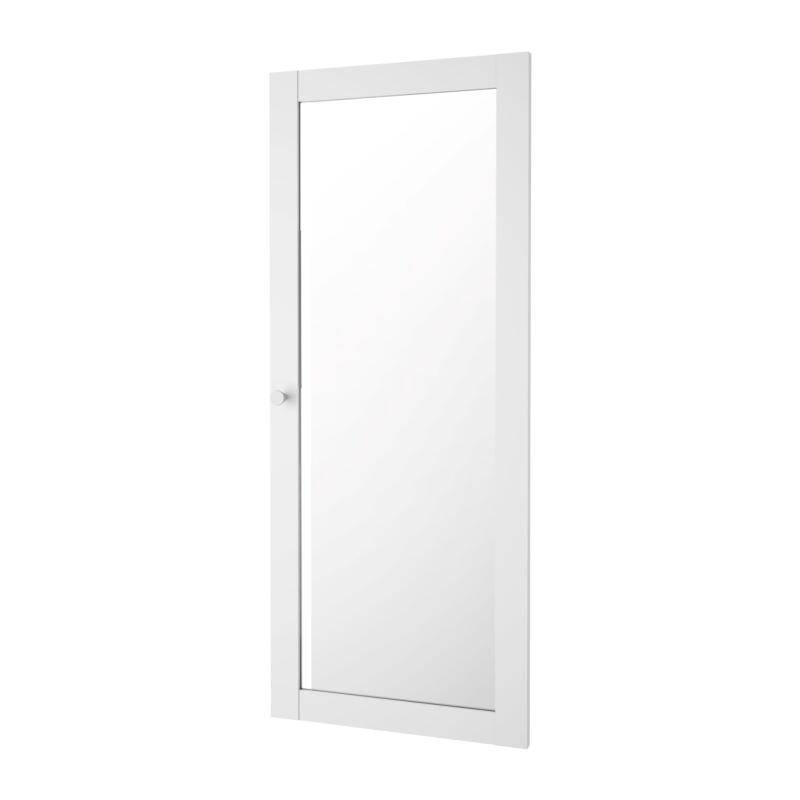 foto del prodotto porta di complemento in vetro per libreria bianca, 39x95,7 cm