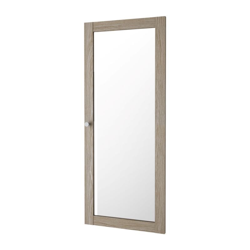 foto del prodotto porta di complemento in vetro per libreria quercia, 39x95,7 cm