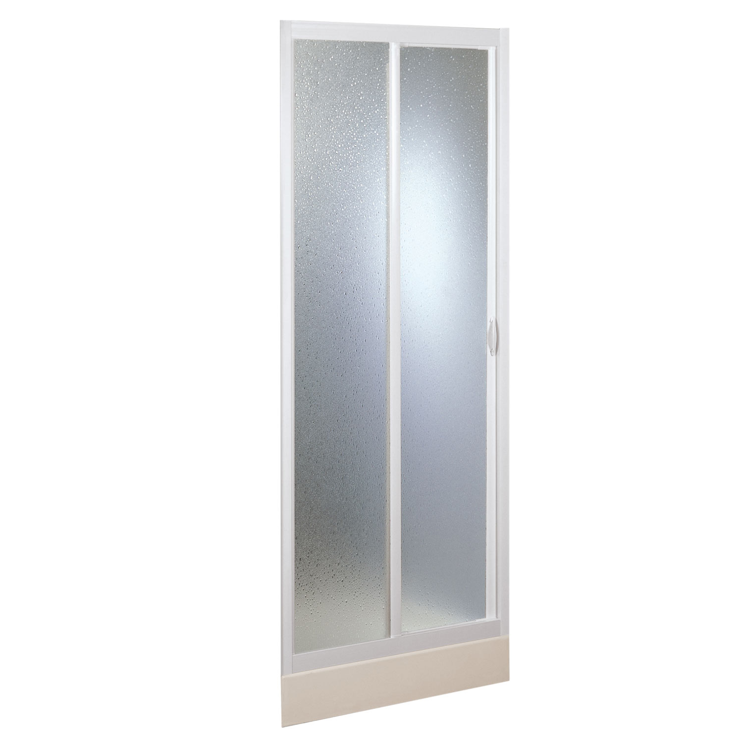 foto del prodotto porta doccia 100 cm in acrilico mod. mercurio con apertura laterale