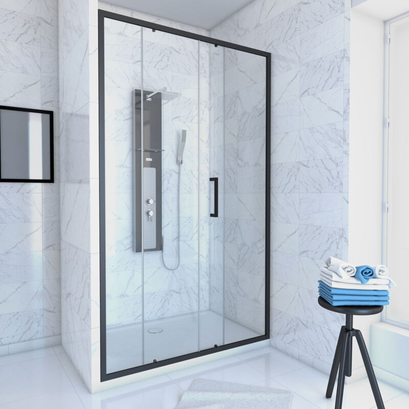 foto del prodotto porta doccia 120x80 scorrevole piatto da appoggiare crush moon 120x80