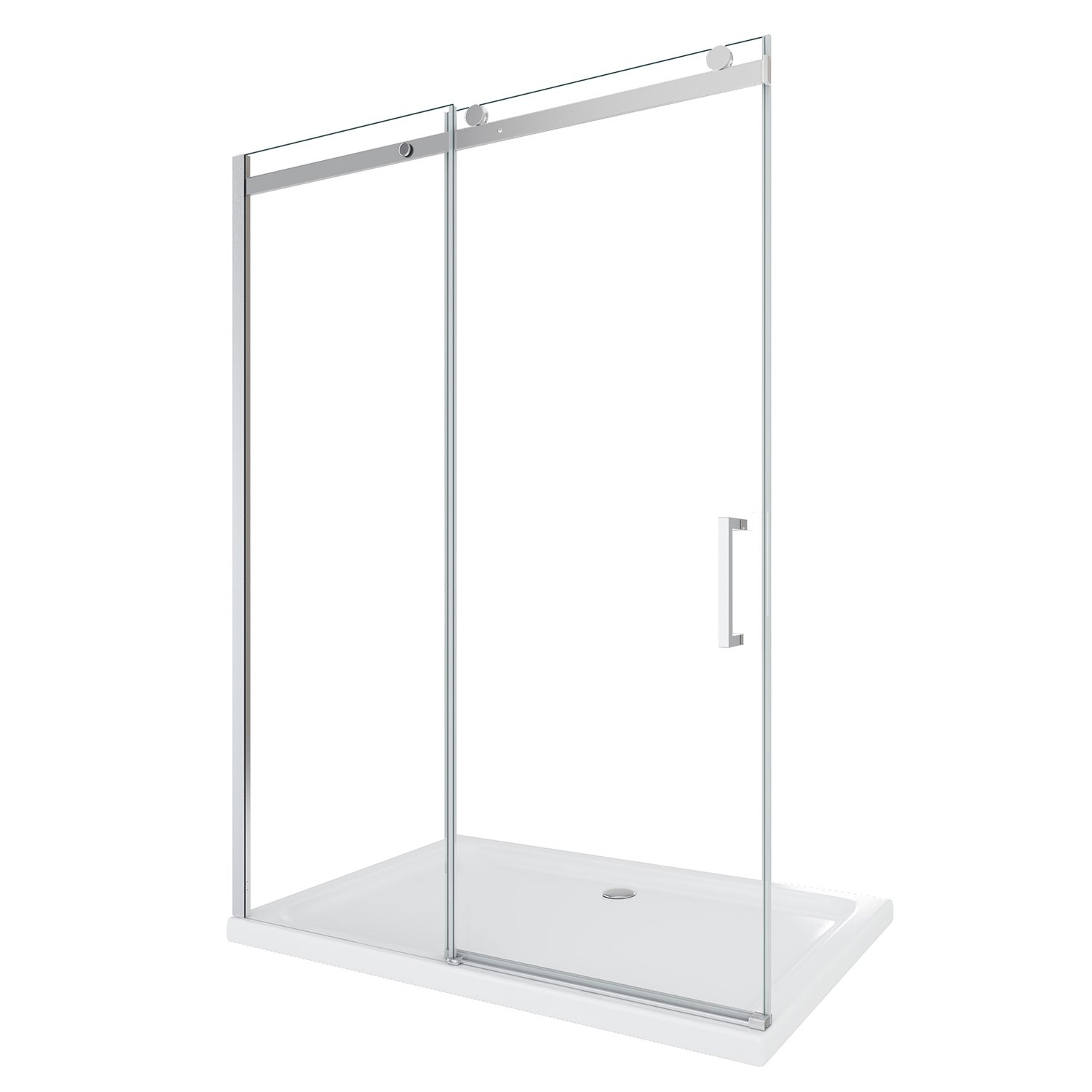 foto del prodotto porta doccia 160 cm h190 trasparente con easy clean mod. vogue
