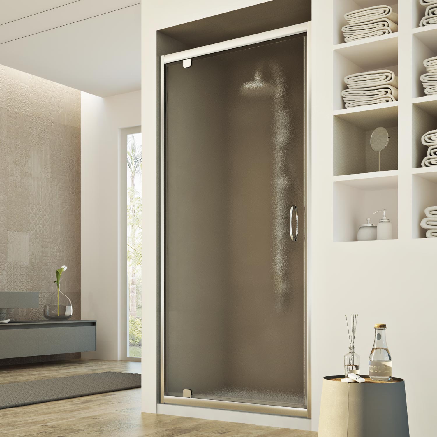 foto del prodotto porta doccia 75cm h185 stampato c mod. sintesi 1 anta