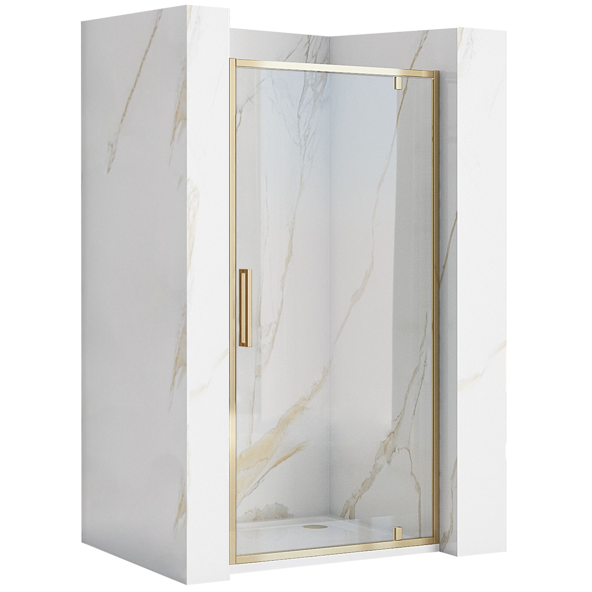 foto del prodotto porta doccia battente rapid swing gold 100