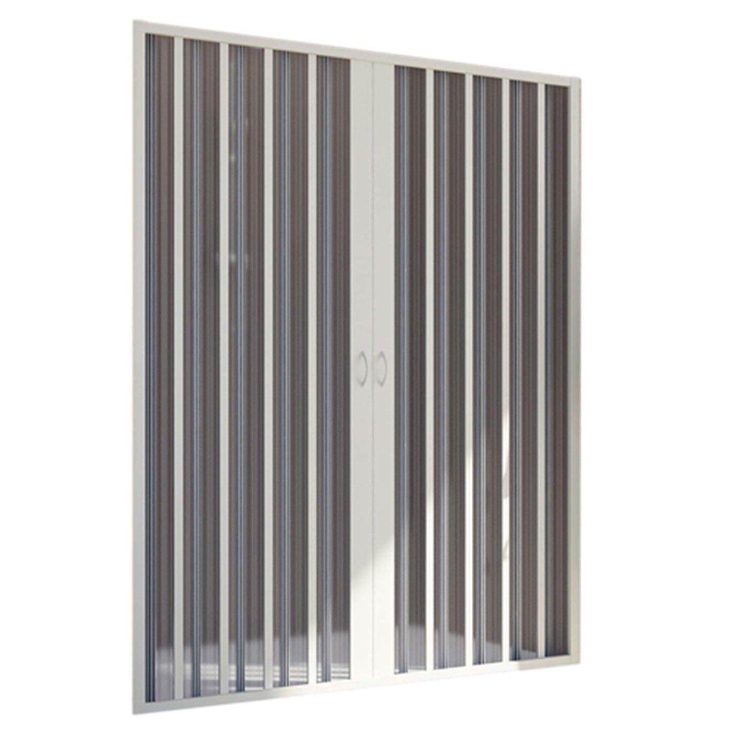 foto del prodotto porta doccia in pvc 110cm h185 a soffietto con apertura centrale colore bianco mod. flex