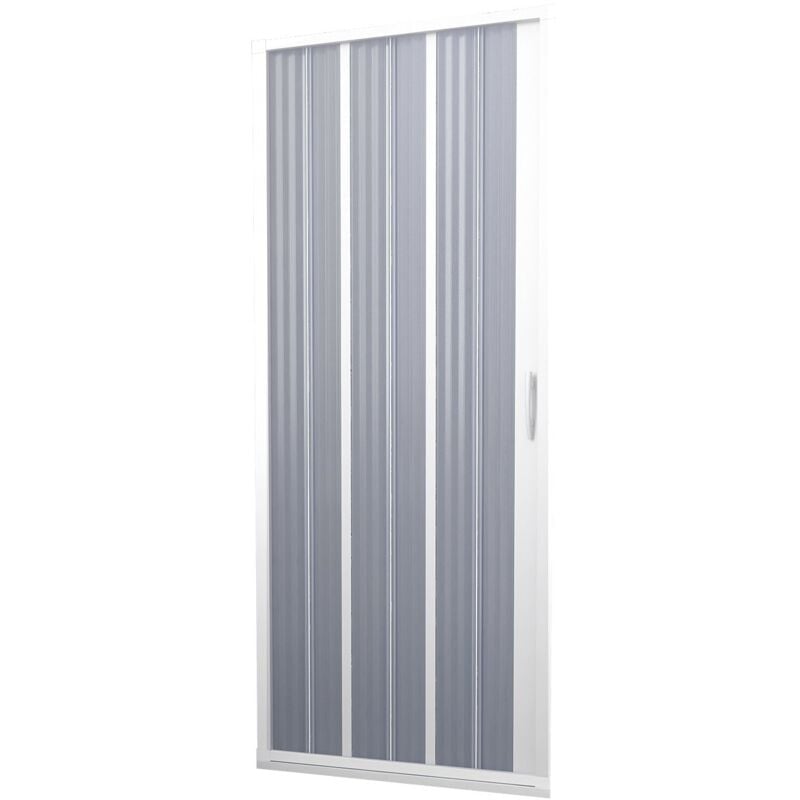 foto del prodotto porta doccia in pvc a soffietto bianco h 185 mod. flex con apertura laterale 80 cm