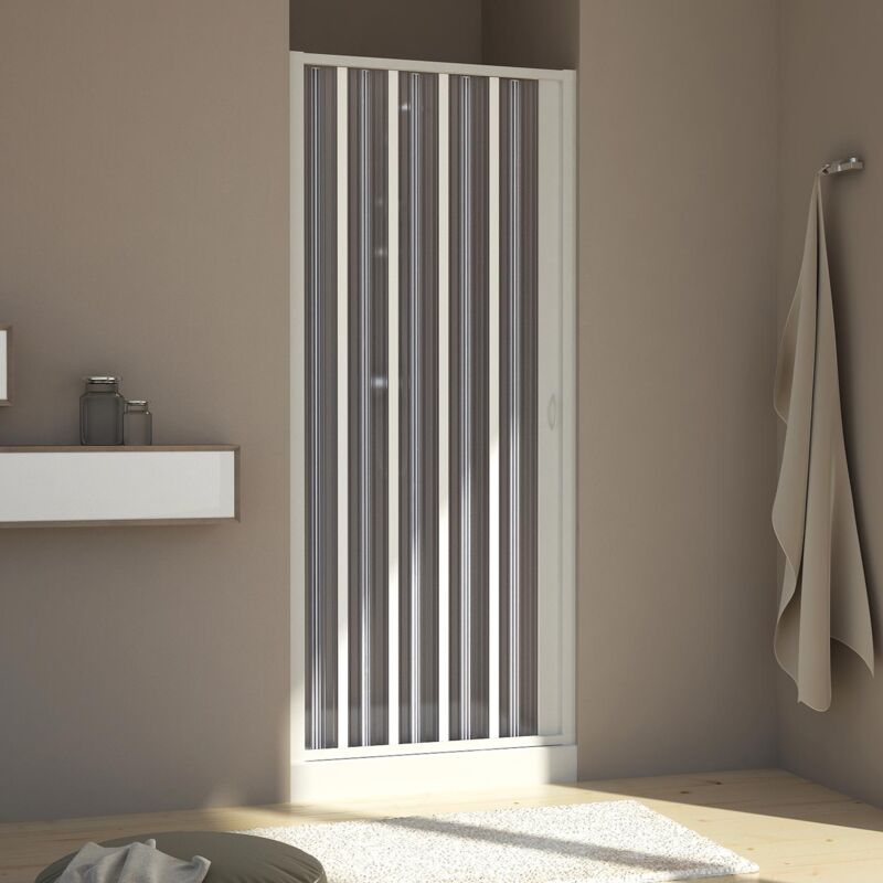 foto del prodotto porta doccia pvc a soffietto h 185 mod. aura laterale 75 cm