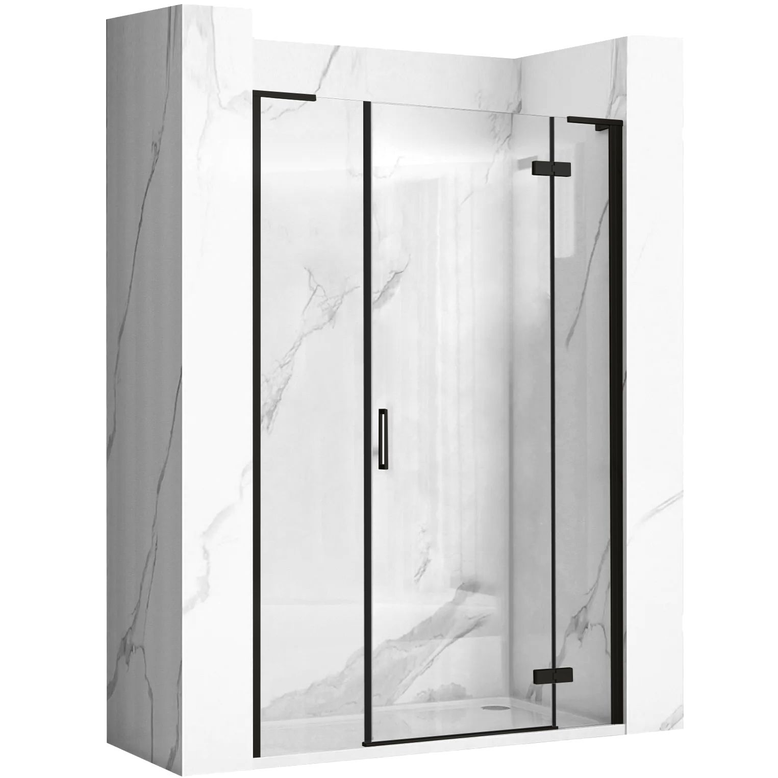 foto del prodotto porta doccia rea hugo 120 black