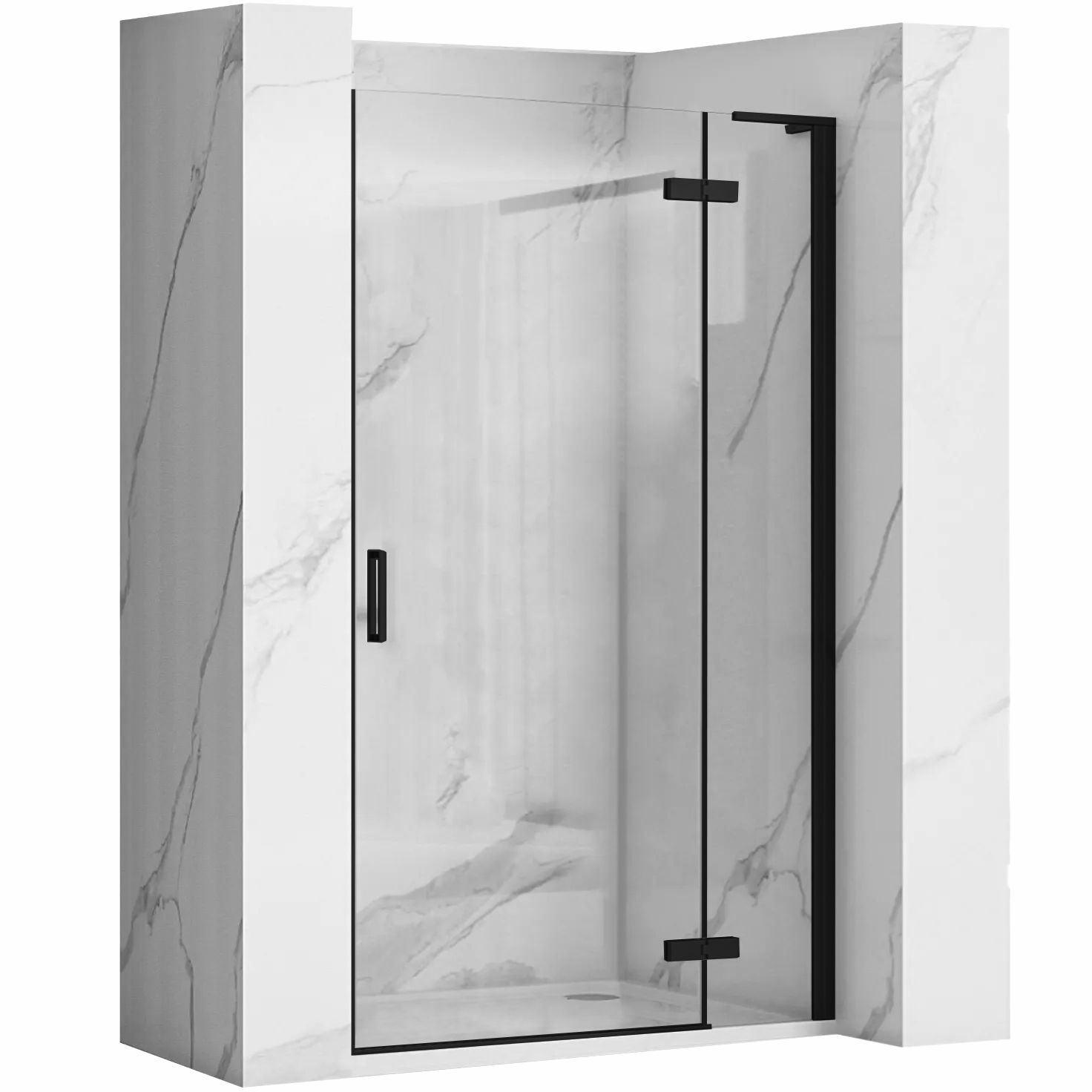foto del prodotto porta doccia rea hugo 80 black
