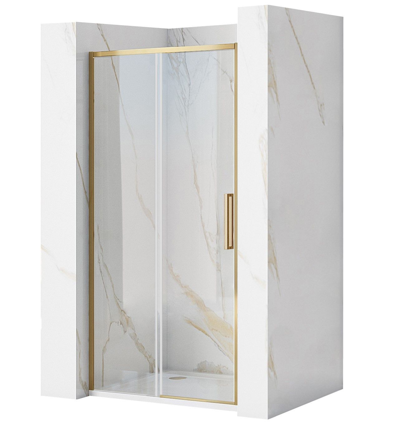 foto del prodotto porta doccia rea rapid slide 100 gold brush