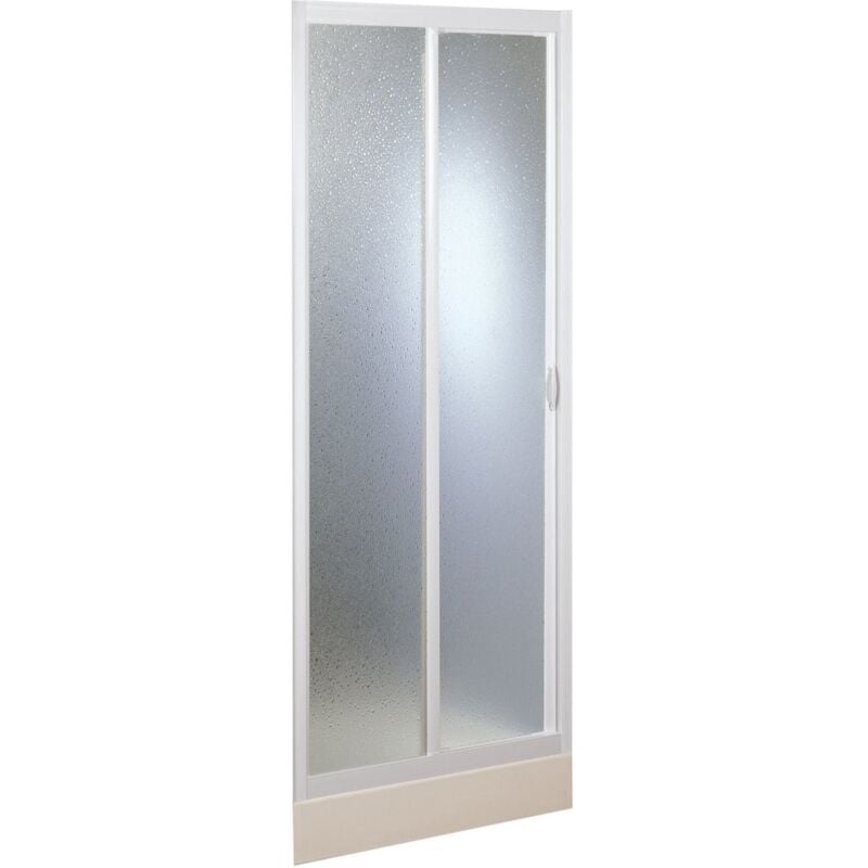 foto del prodotto porta doccia scorrevole con apertura laterale in acrilico mod. mercurio 130 cm