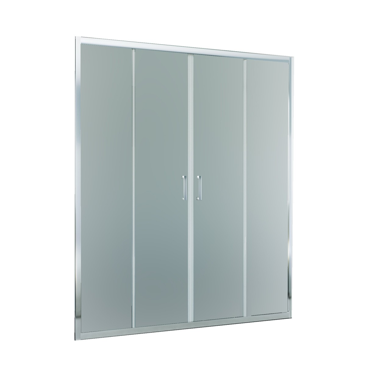 foto del prodotto porta doccia scorrevole ingresso centrale opaca 6mm h195 agata, misura 172