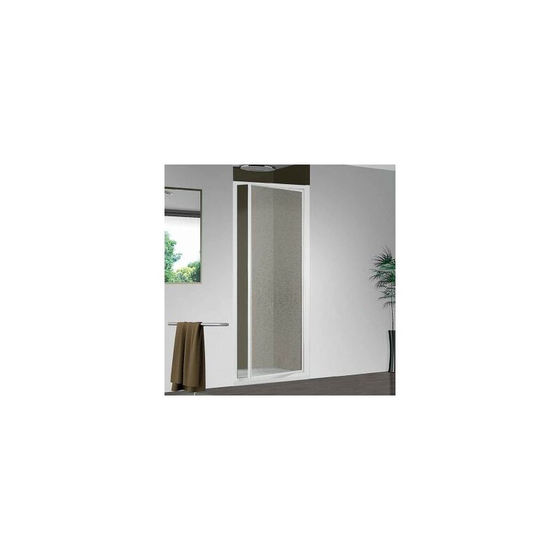 foto del prodotto porta doccia smeralda in acrilico bollicine cm. 80 profilo bianco