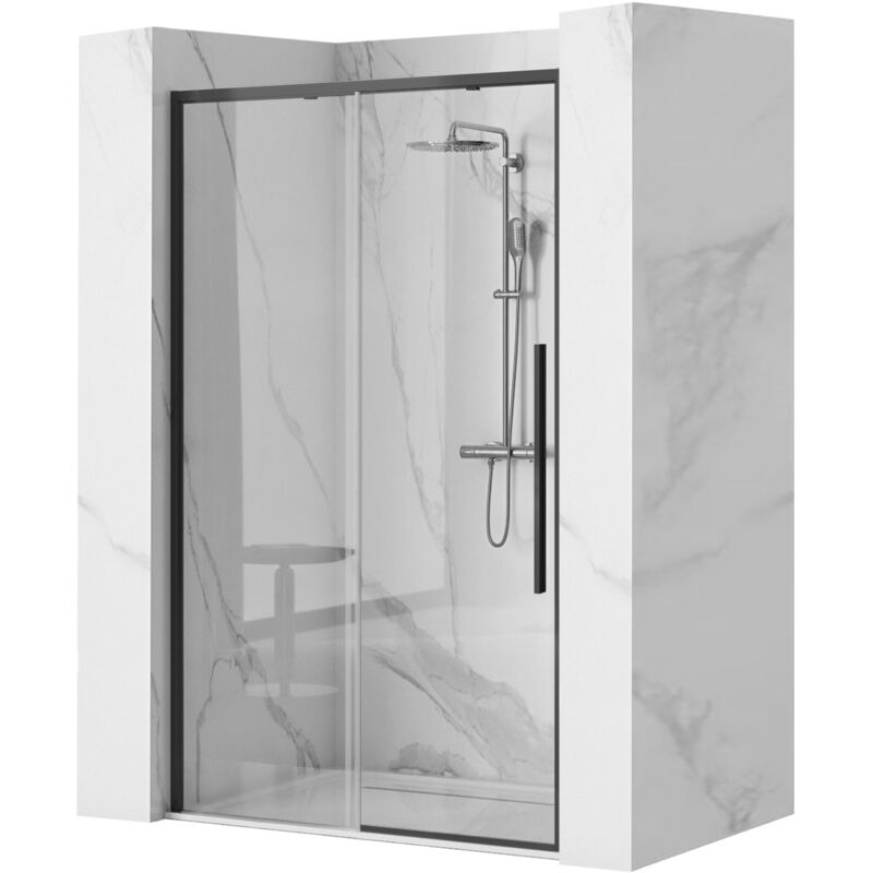foto del prodotto porta doccia solar black mat 130
