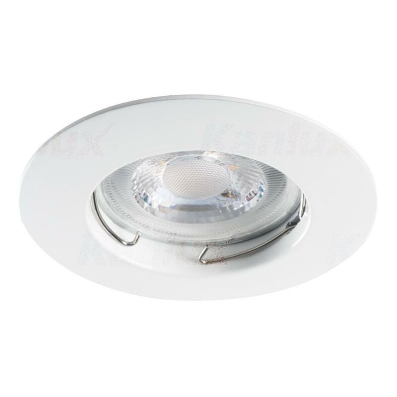 foto del prodotto porta faretto da incasso decorativo luto foro 75 mm gx5,3 bianco fisso