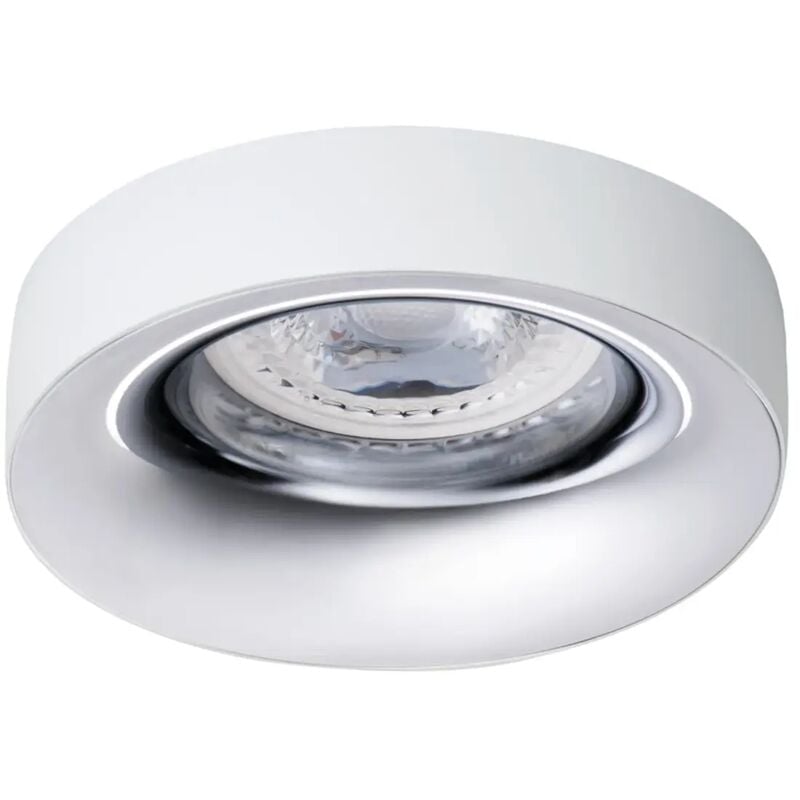 foto del prodotto porta faretto incasso anello doppio colore 230v cromo gu10