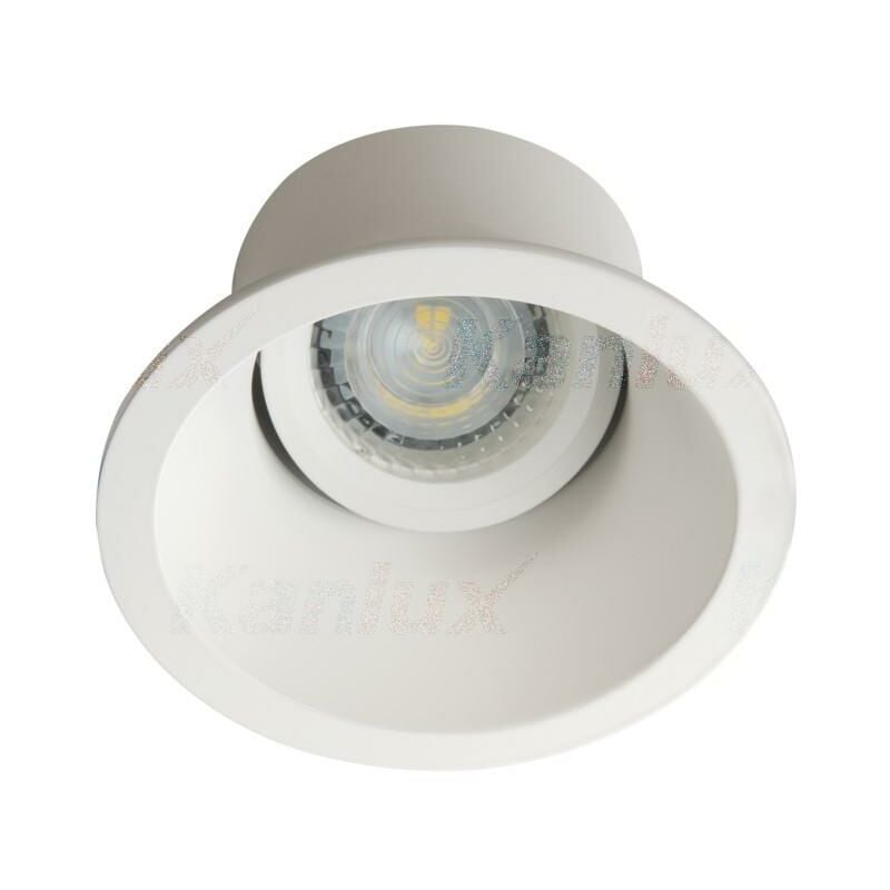 foto del prodotto porta faretto incasso aprila foro 90 mm tondo bianco