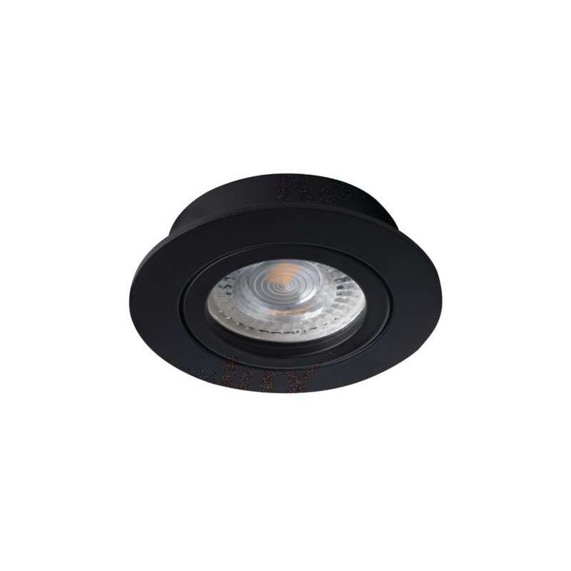 foto del prodotto porta faretto incasso dalla 1 luce orientabile nero tondo gx5,3